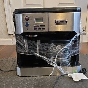 DeLonghi Silver and Black Espresso Machine